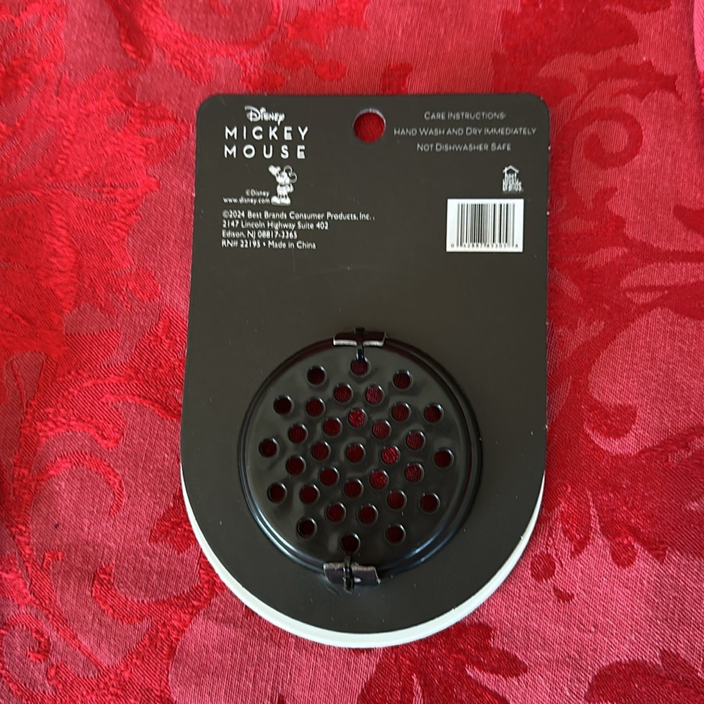 Disney Mickey Mouse Red and Black Sink Strainer - Picture 2 of 3